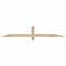 Ekena Millwork Eugene Rough Sawn Timber Gable Bracket, Douglas Fir, 84"W x 14"H x 4"D x 4"F, 4/12 Pitch GBW084X14X0404EUG00RDF - alternate 1